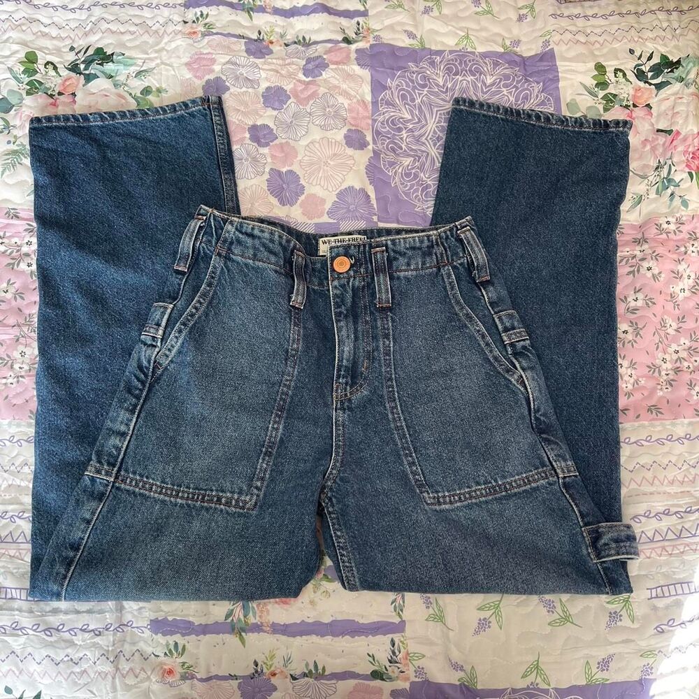 Free People Major League Mid Rise Cuffed Jeans We The Free